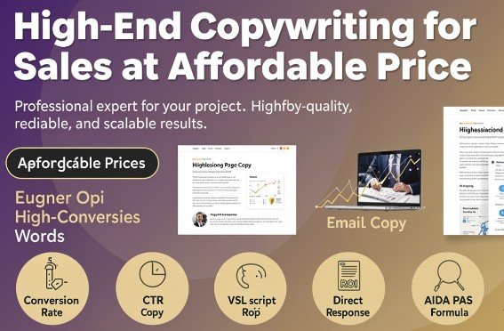 High-End Copywriting for Sales at affordable price