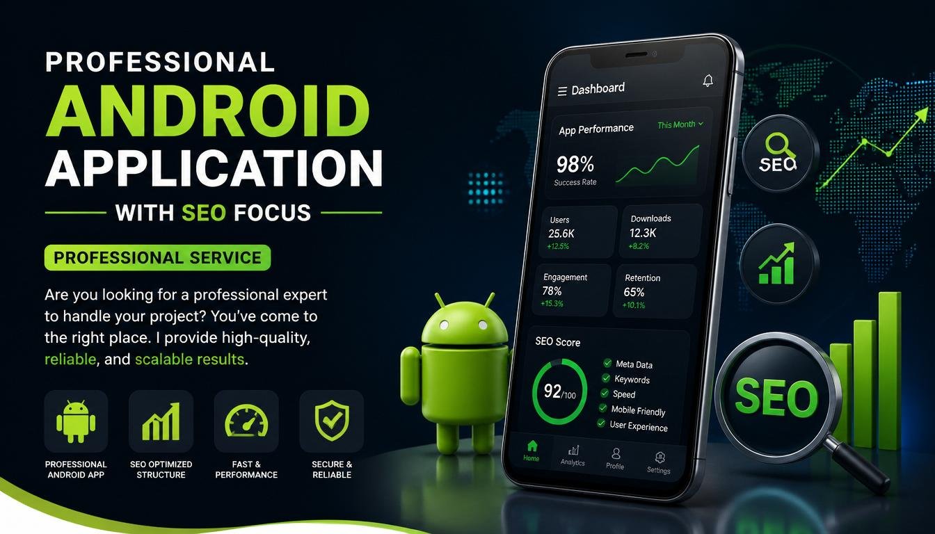Professional Android Application with SEO focus