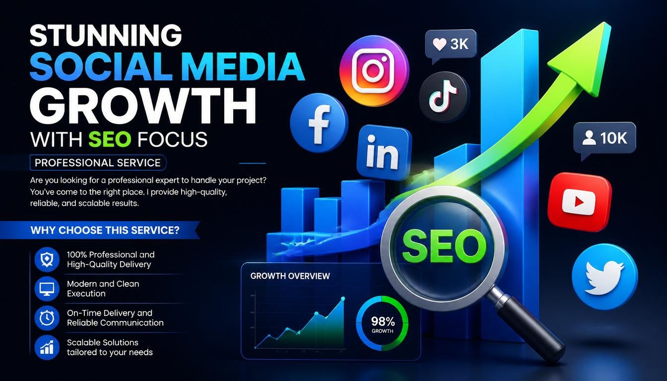 Stunning Social Media Growth with SEO focus