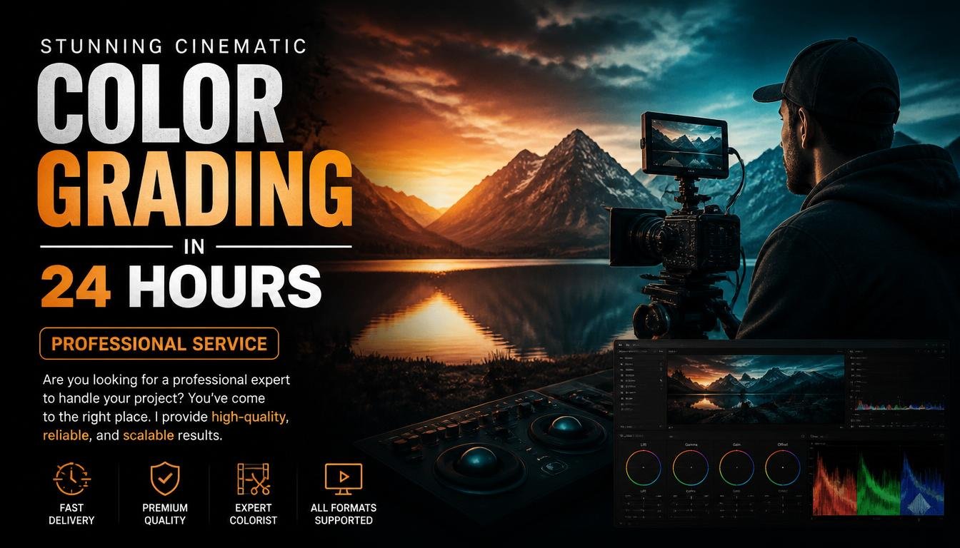 Stunning Cinematic Color Grading in 24 hours