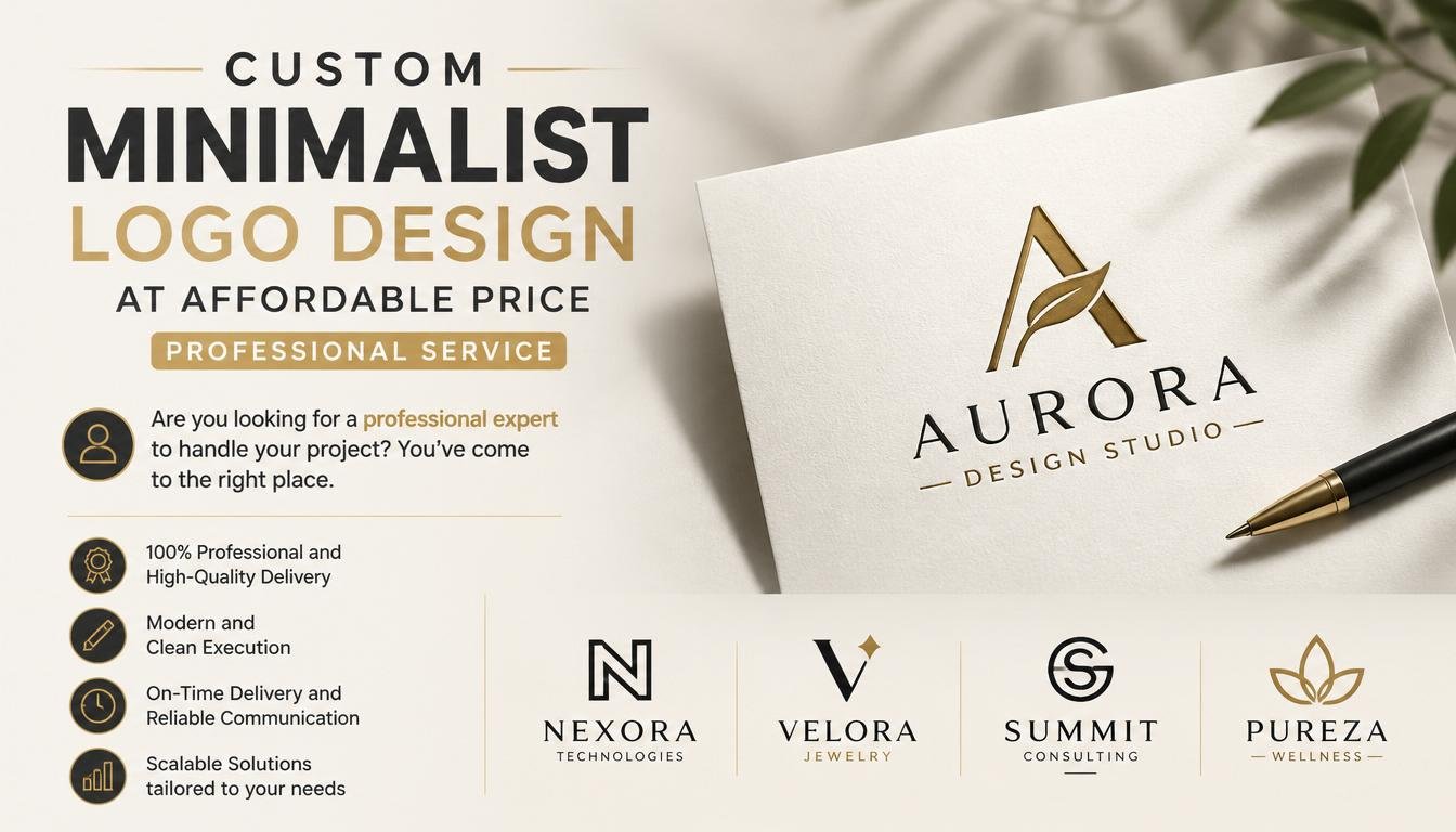 Custom Minimalist Logo Design at affordable price