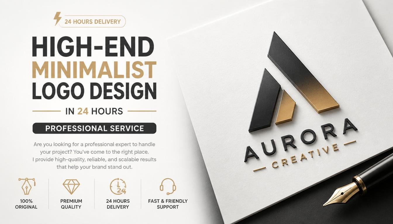 High-End Minimalist Logo Design in 24 hours