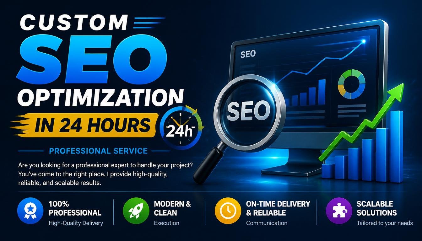 Custom SEO Optimization in 24 hours