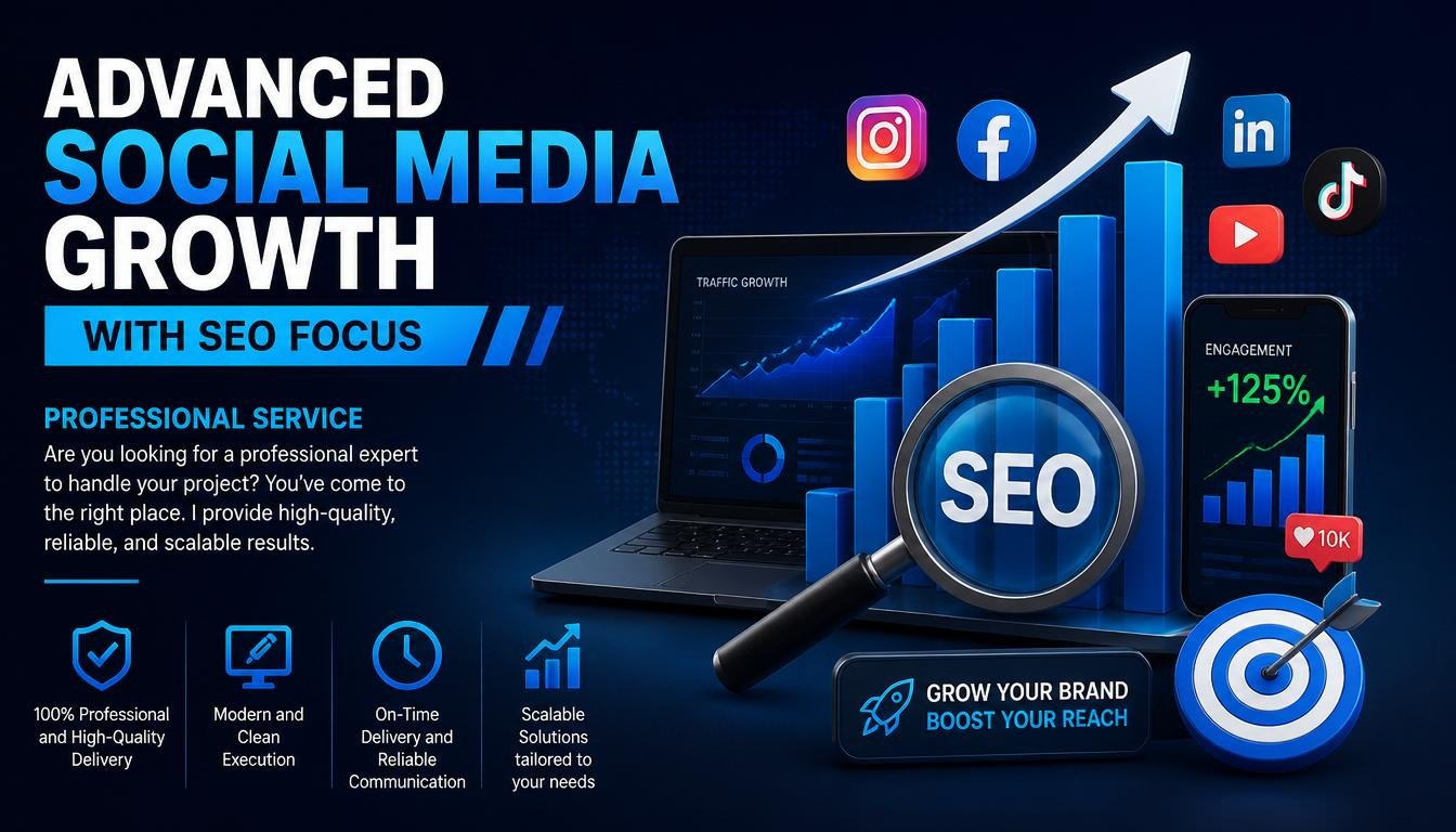 Advanced Social Media Growth with SEO focus
