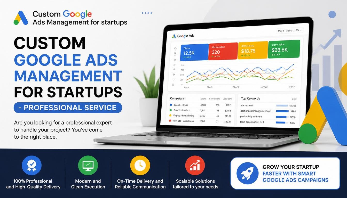 Custom Google Ads Management for startups