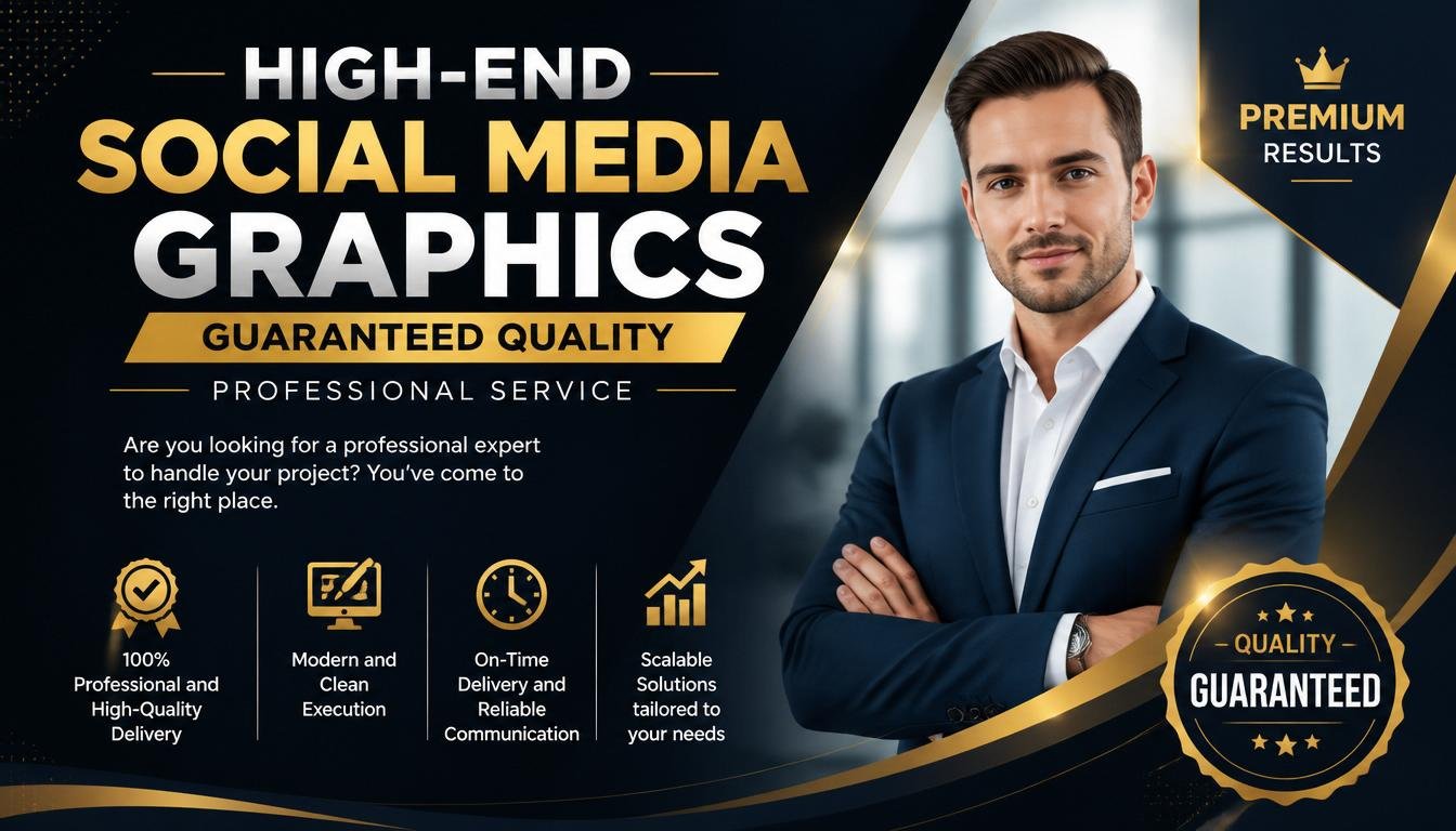 High-End Social Media Graphics guaranteed quality