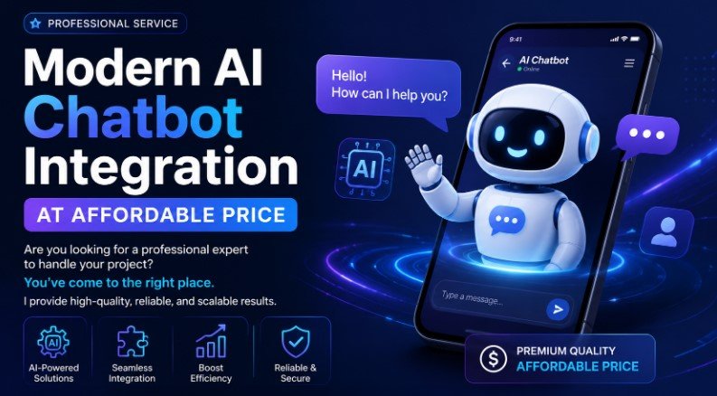 Modern AI Chatbot Integration at affordable price