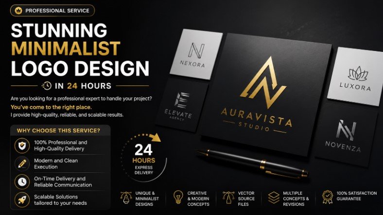 Stunning Minimalist Logo Design in 24 hours