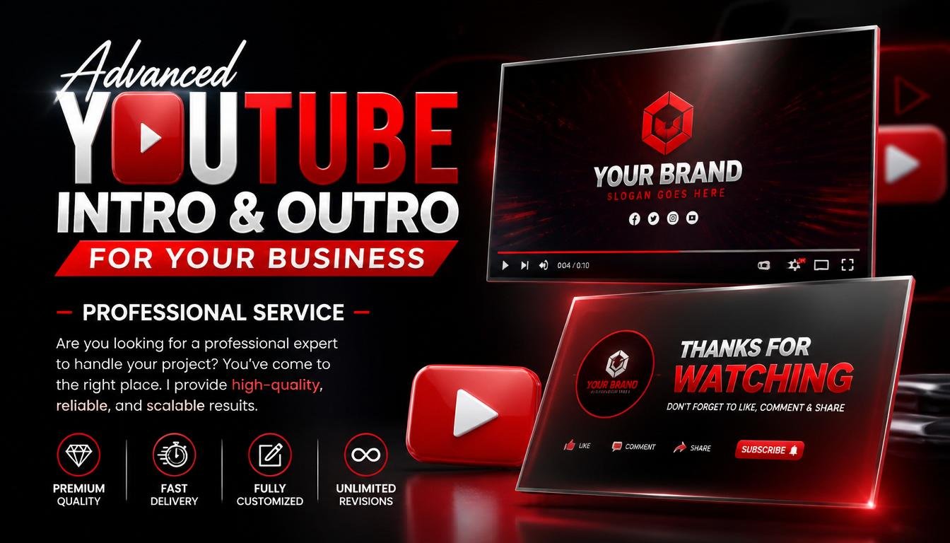 Advanced YouTube Intro & Outro for your business