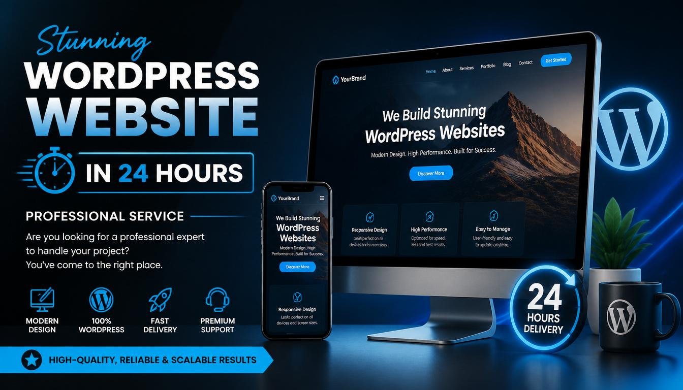 Stunning WordPress Website in 24 hours