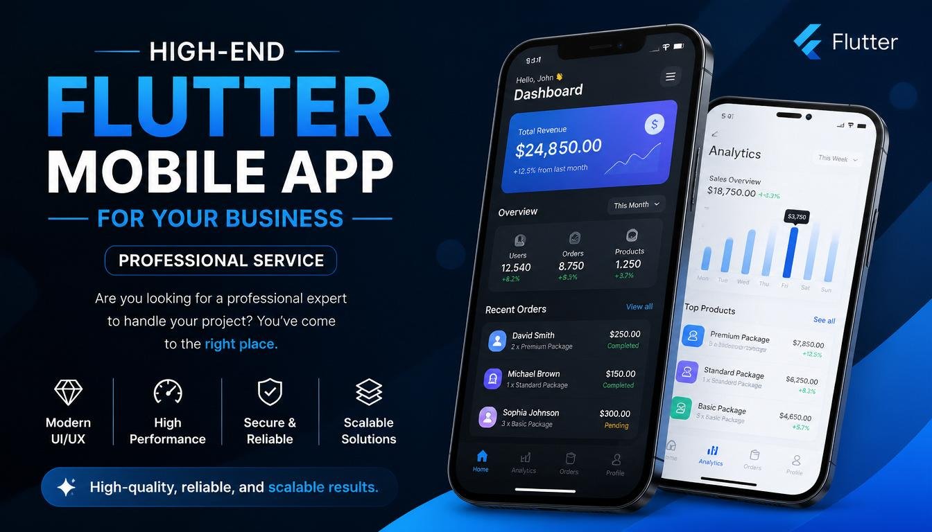 High-End Flutter Mobile App for your business