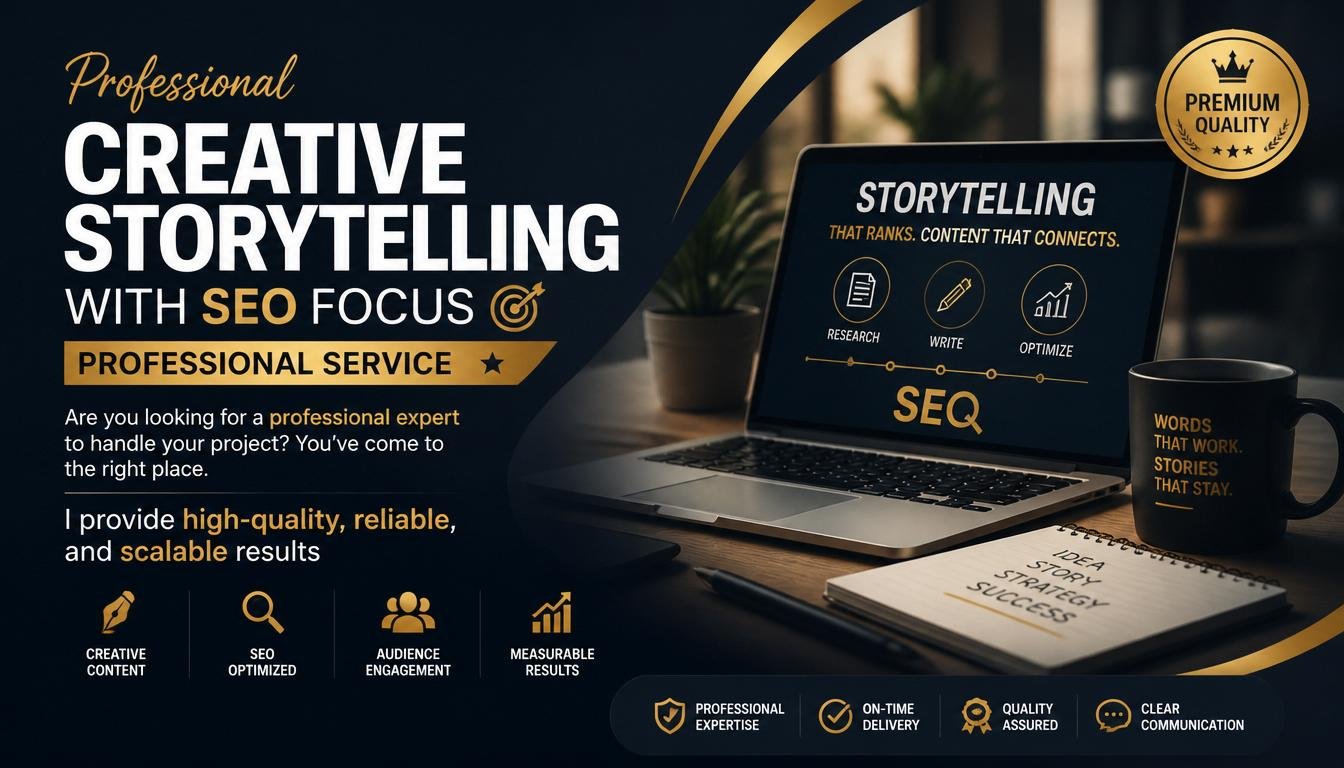 Professional Creative Storytelling with SEO focus