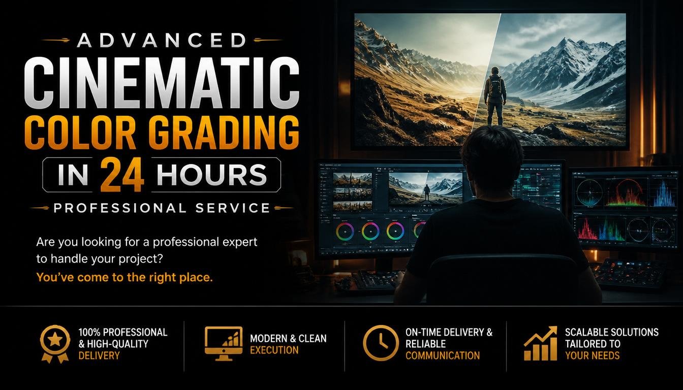 Advanced Cinematic Color Grading in 24 hours