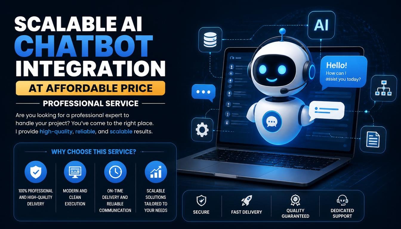 Scalable AI Chatbot Integration at affordable price