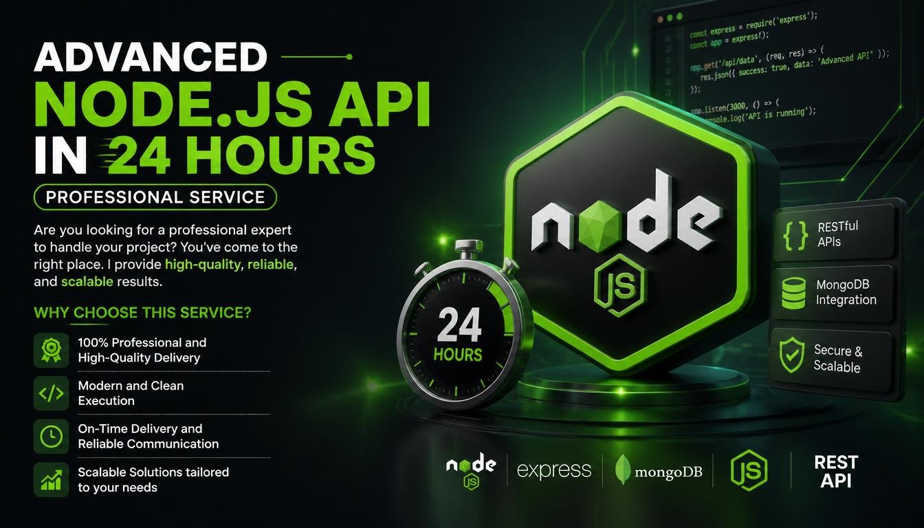 Advanced Node.js API in 24 hours