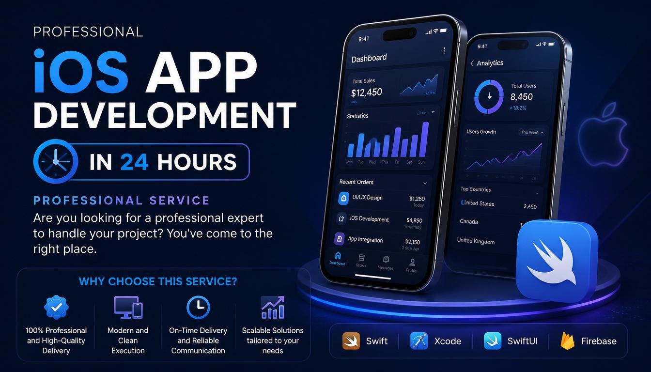 Professional iOS App Development in 24 hours