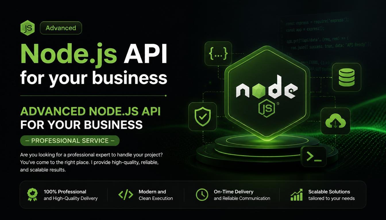 Advanced Node.js API for your business