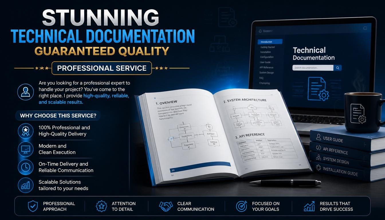 Stunning Technical Documentation guaranteed quality