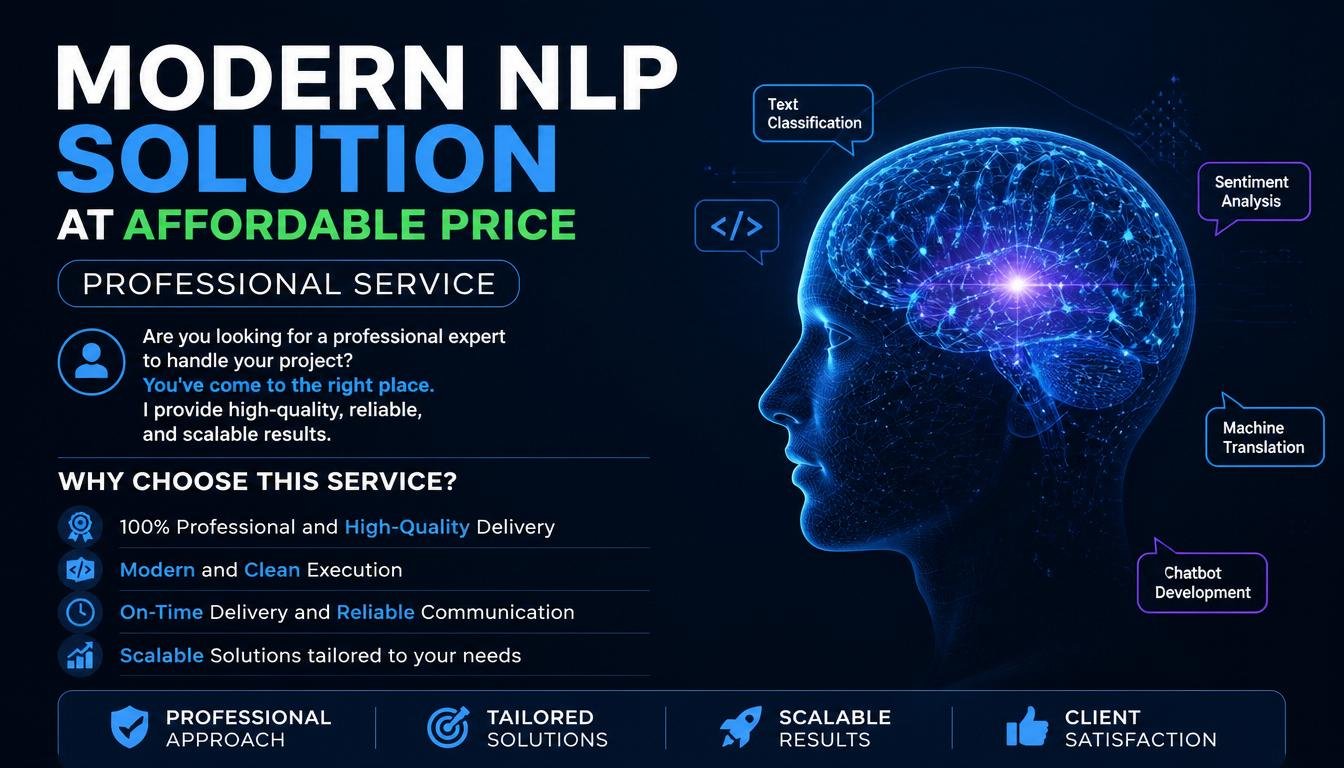 Modern NLP Solution at affordable price