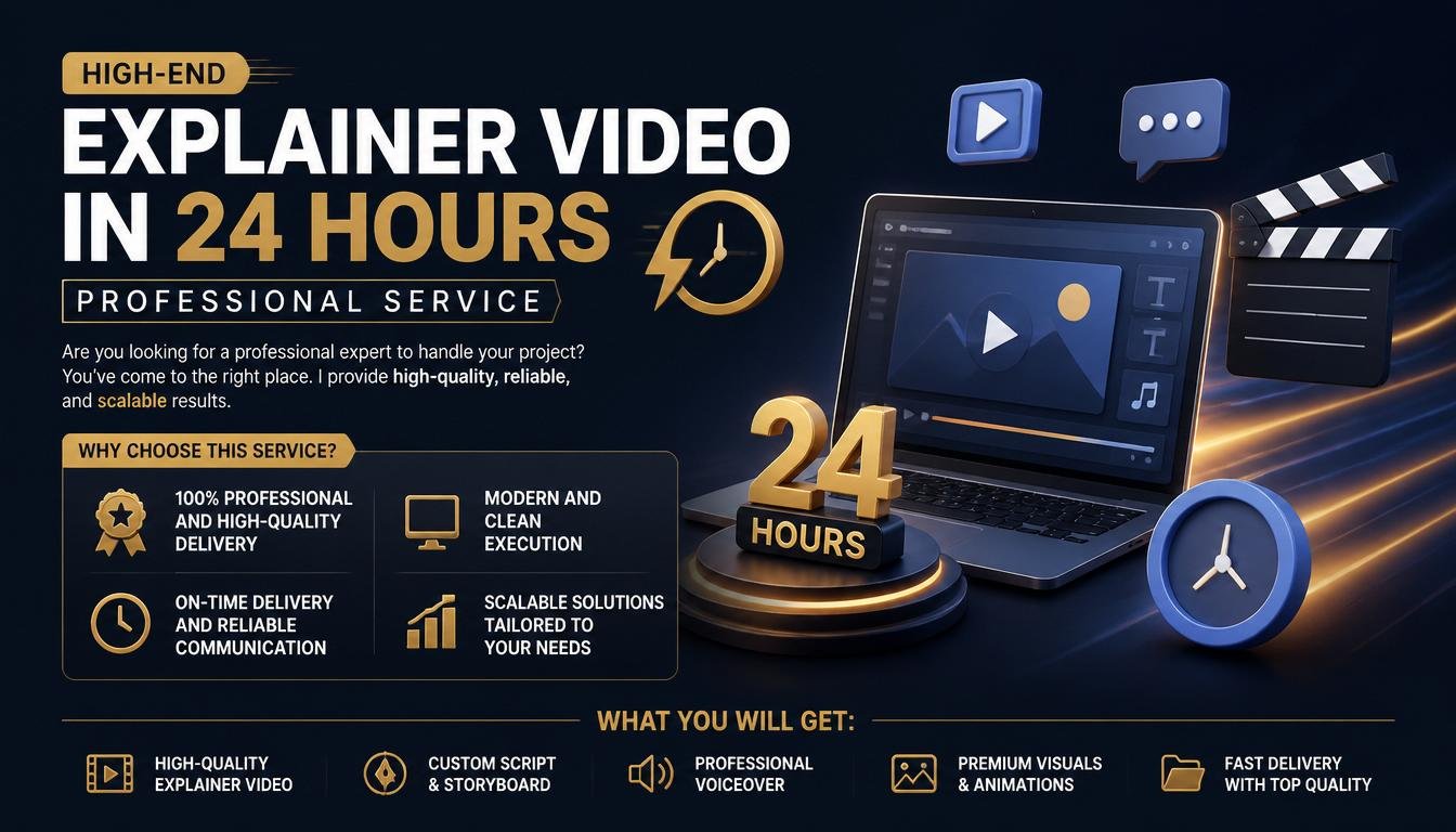 High-End Explainer Video in 24 hours