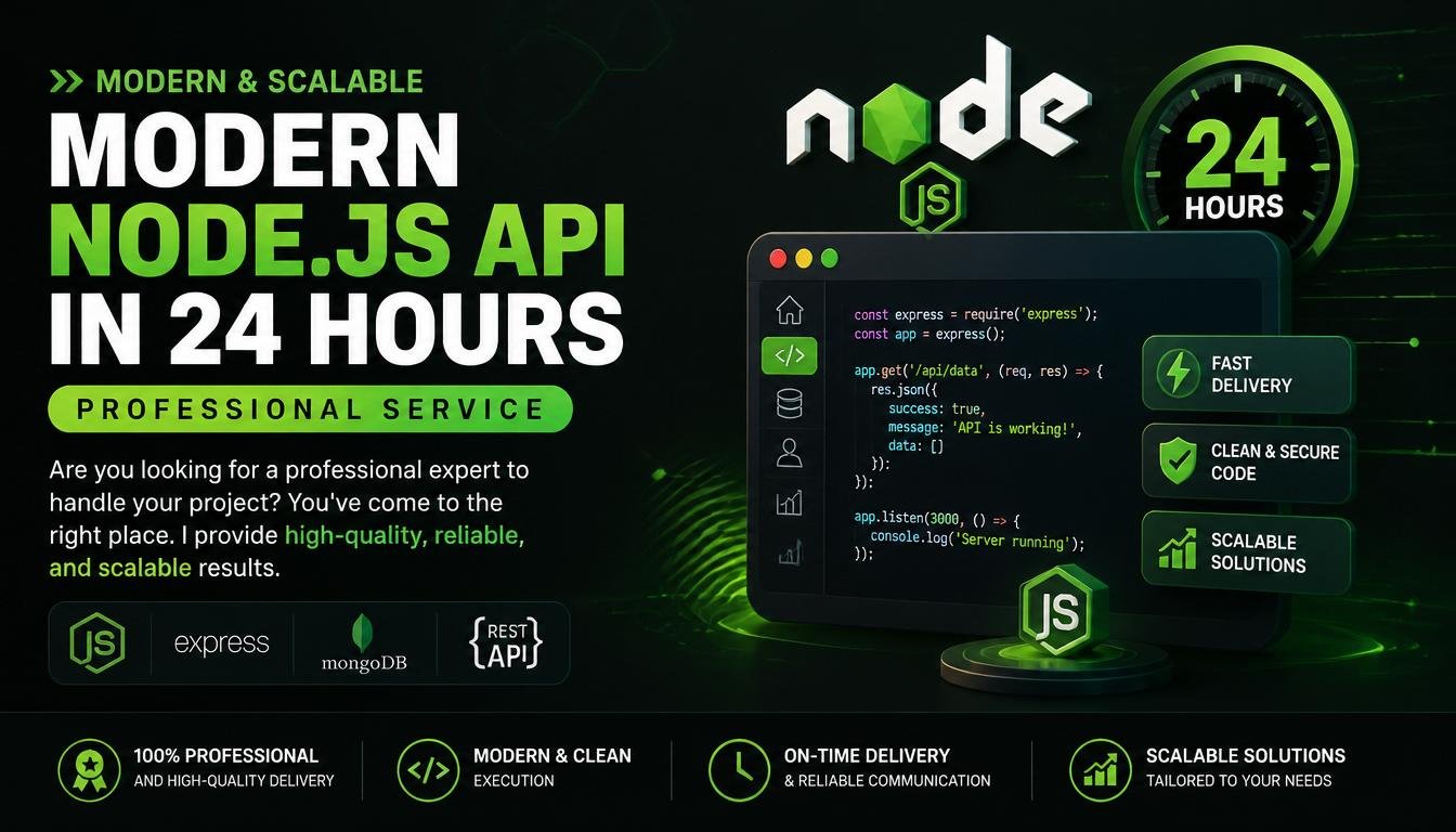 Modern Node.js API in 24 hours