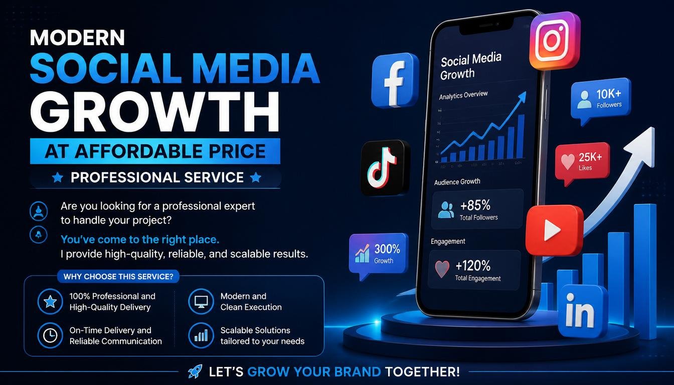 Modern Social Media Growth at affordable price