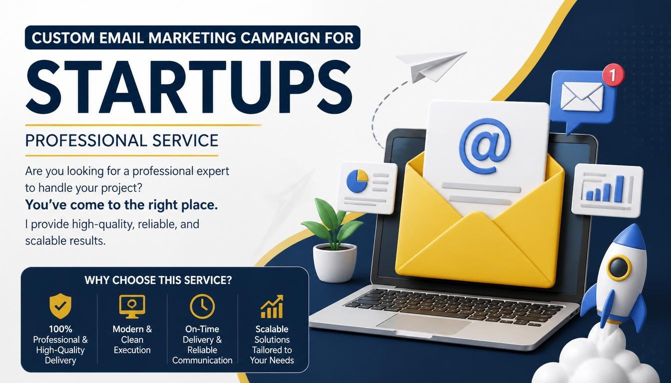 Custom Email Marketing Campaign for startups