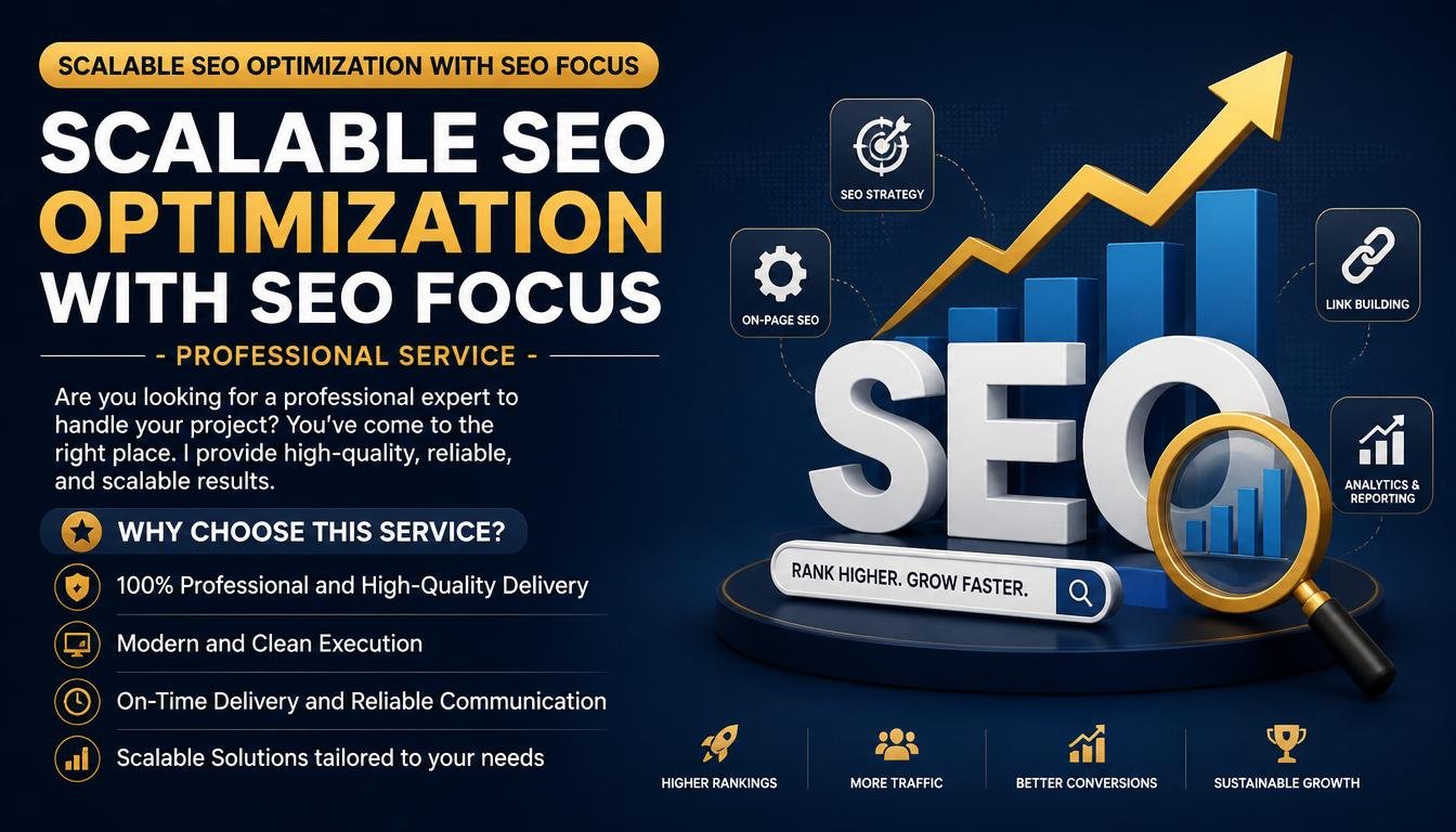 Scalable SEO Optimization with SEO focus