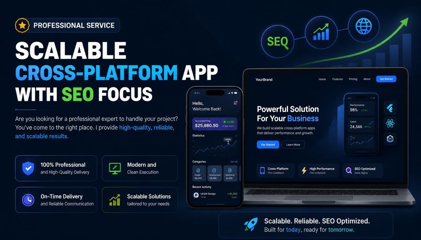 Scalable Cross-Platform App with SEO focus